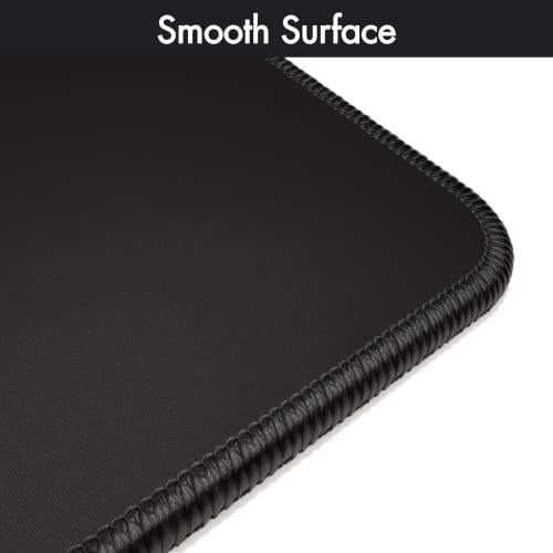 Gamer Boss - Gaming Mouse Pad - 32 x 12 Inches - 4mm Thick with Stitched Edges, Non-Slip Rubber Base, Premium Cloth Mousepad, Desk Mat for Laptop, Keyboard, Computer & PC (Ranger, Black) - color: Black, size: 32" x 12"