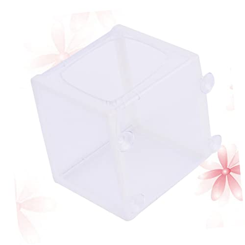 Angoily 3pcs Aquarium Breeder Net Baby Fish Net for Tank Fish Breeding Net with Suction Cup White Polyester Net Frame Survival Rate Enhancer for Fish Tank