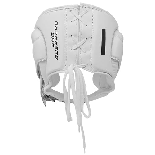 RIVAL Boxing RHG-Guerrero Headgear, Superior Visibility, Lacing Adjustment System, Handcrafted All-Leather Construction, Ergonomic Design - color: White, size: Medium
