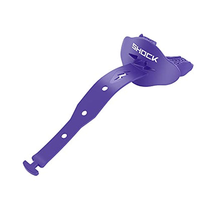 Shock Doctor Bolt Lipguard, Adult Mouth Guard Football with Strap. Mouthguard One Size Fits All - color: Purple