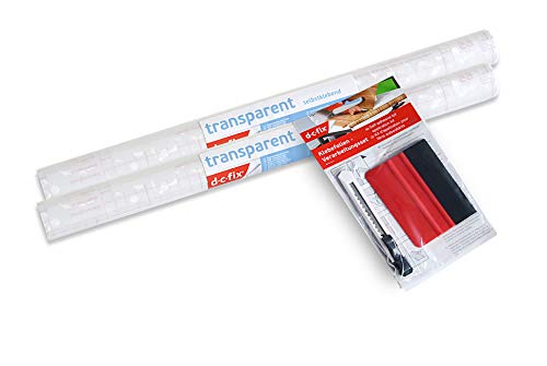 d-c-fix 346-0276-2PKA Self-Adhesive Privacy Glass Window Film, 17" x 78" Roll, Pearl, 2-Pack with Applicator - size: 17" x 78" Roll - 2 Pk with Applicator