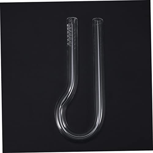 DOITOOL 2pcs R-Shaped Glass Water Inlet Tube Quality Outlet Tube for Fish Tank Aquarium Accessory (13cm)