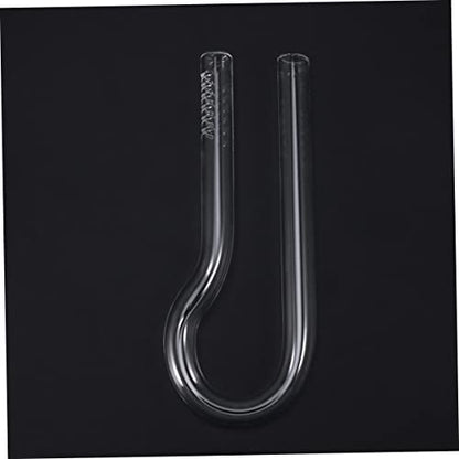 DOITOOL 2pcs R-Shaped Glass Water Inlet Tube Quality Outlet Tube for Fish Tank Aquarium Accessory (13cm)