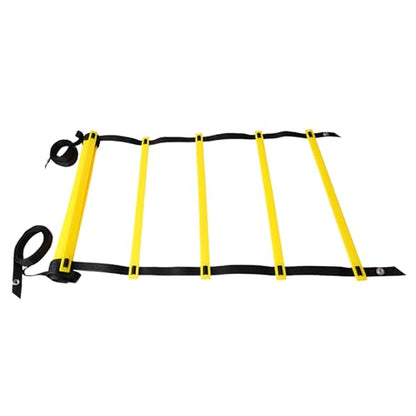 Agility Ladder Footwork Exercise Ladder Speed Training for Sports with Portable Design for Football Basketball Tennis Soccer Fitness Home Gym - size: 5 Meters 10 Rung