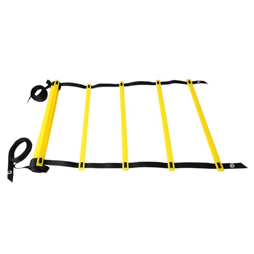 Agility Ladder Footwork Exercise Ladder Speed Training for Sports with Portable Design for Football Basketball Tennis Soccer Fitness Home Gym - size: 6 Meters 12 Rung