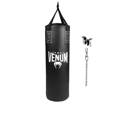 Venum Origins Punching Bag (Ceiling Mount Included) - color: Black/White
