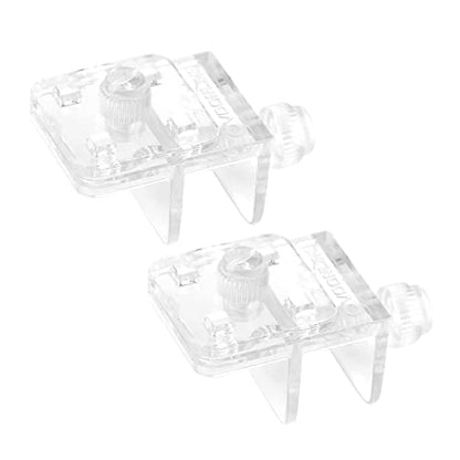 2pieces Aquarium Net Clamp Clear Mesh Netting Fish Tank Anti-Jumping Clamp Anti-Escape Replacement Clips Fish Tank Glass Cover Clips