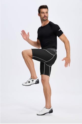 KOOPOW Men Adult Compression Padded Sliding Shorts Pants Baseball Slider - color: Black White, size: Small
