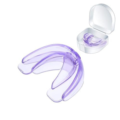 Youth Mouth Guard Football Sport Mouthguard, Premium Quality No Boiling Required，Suitable for Basketball, Wrestling, Taekwondo, Jujitsu and Karate - color: Purple