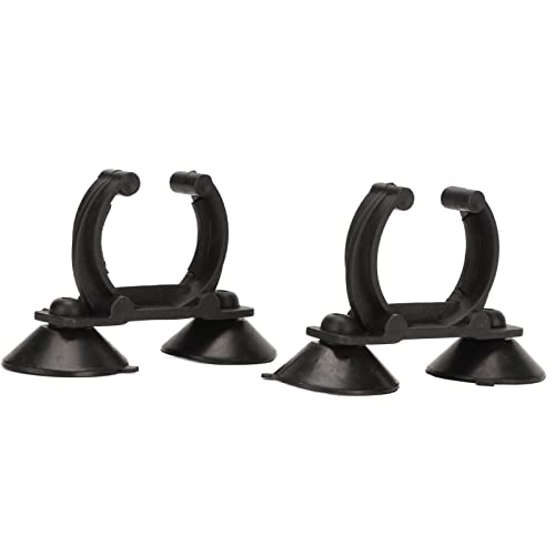 No Drill Heater Holder Clips | Strong Suction Cup Mount for Aquarium Heating Rods and Pipes