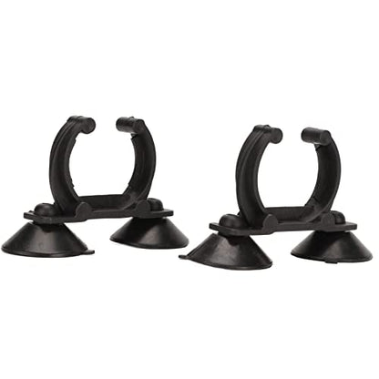 No Drill Heater Holder Clips | Strong Suction Cup Mount for Aquarium Heating Rods and Pipes