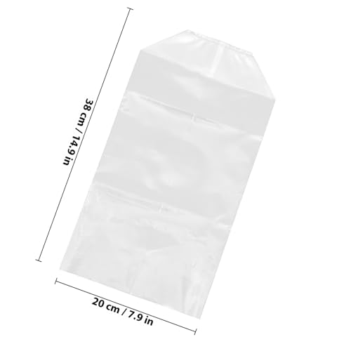 VALICLUD 50pcs Ornamental Fish Packing Bags 20x35x12cm Leak-proof Live Fish Transport Bags with Handle and Elastic Bands for Aquarium and Seafood Shipping