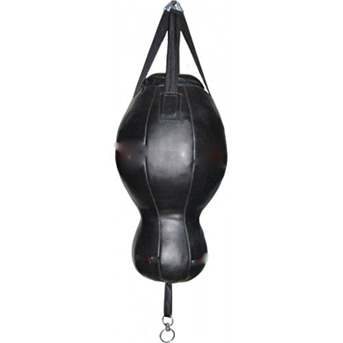 Bestzo MMA Dummy Punching Body Bag - Wide Cylinder Hanging Stripes -Unfilled - color: Synthetic Leather Red