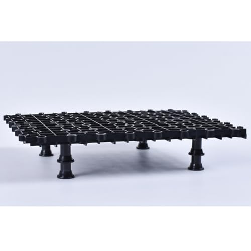 Hemobllo 2pcs Multi-Function Tank Bottom Plate, PVC Aquarium Divider with 8 Nail Set for Tanks (Black)