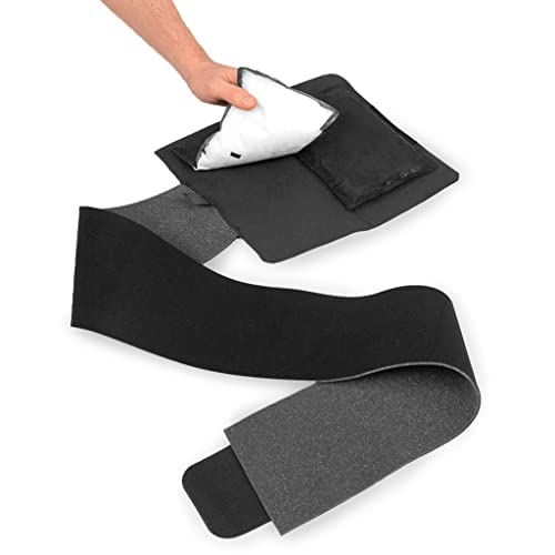 Universal Compression Support – Hot and Cold Therapy System Adjustable Cold Compress Reusable with Direct Stick Packs & Dual Compression Straps – Breathable & Hypoallergenic Design - style: Universal