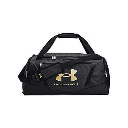 Under Armour Undeniable 5.0 Duffle - color: Black Medium Heather (002)/Metallic Gold, size: Medium (58L)