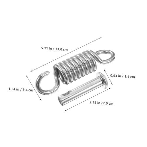 Swing Hanger Set with Pin, 2 Sets Spring Steel Silver