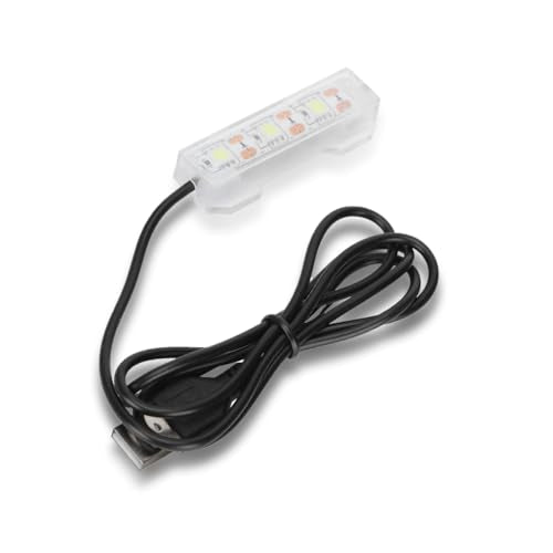 Small Aquarium Light, USB Fish Tank Light Water Plant Light Bar Desktop Mini Decoration LED Lamp for Office Desk Planted Freshwater Saltwater Betta Micro Landscape Daily Lighting Cold White