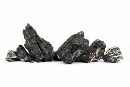 Dark SEIRYU Stones Natural Rocks (3~11 inches,11pcs) x2 40Lx 2 Cases Total 80L 37lbs for Aquarium, Paludarium, Terrariums, Landscaping Rocks, Decorative Aquarium Rocks - size: 09 Dark Seiryu Stones(3-11inch,36lbs)
