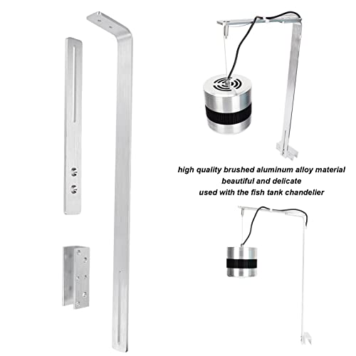 Adjustable Aluminum Alloy Aquarium Light with Mount, Fish Tank Drop Lamp Arm for Installing Fixtures and Fixing Lamps on Aquatic Breeding Containers