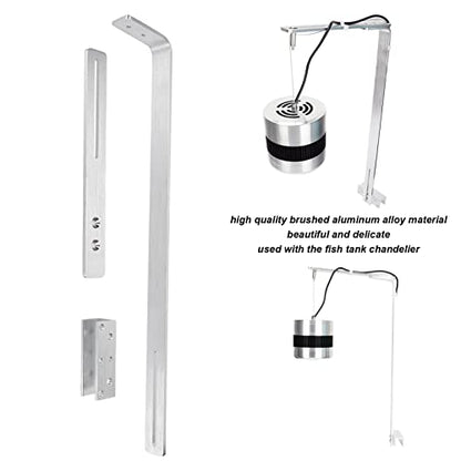 Adjustable Aluminum Alloy Aquarium Light with Mount, Fish Tank Drop Lamp Arm for Installing Fixtures and Fixing Lamps on Aquatic Breeding Containers