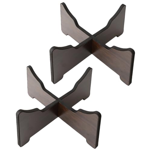 SUPVOX Drum Stand Detachable Drum Pad Stand Tongue Tripod Tank Display Rack Portable Handpan For Playing For Daily Practice Dark Brown