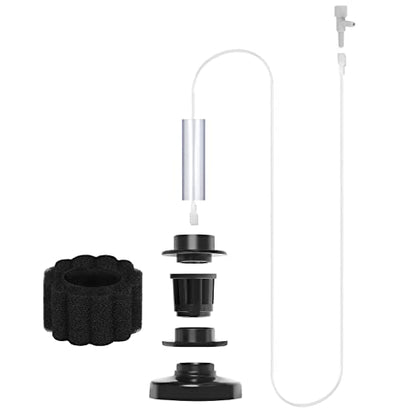 AQUANEAT Mini Aquarium Sponge Filter, Quiet Fish Tank Bio Foam Filter, with Airline Tubing, up to 2Gal