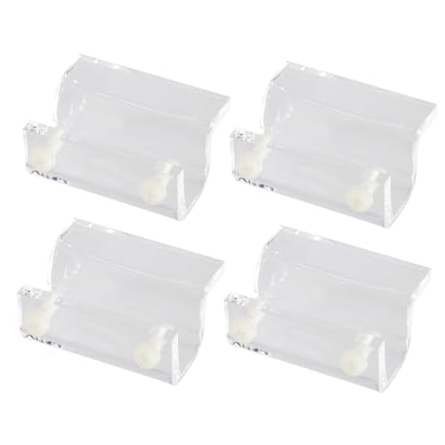 Toddmomy 4pcs Acrylic Fish Tank Bracket Support for Aquarium Covers Compatible Heat Preservation Tool for Open Fish Tanks and Turtles