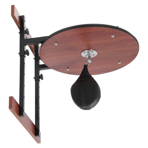 Professional Wall Mount Speed Ball Kit, Adjustable Swivel Platform with PU Punching Bag, Improve Hand-Eye Coordination & Reflexes for Boxing/Martial Arts