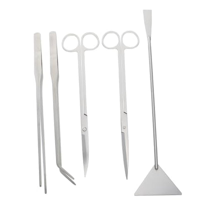 BESPORTBLE Stainless Steel Aquarium Scissors Multi-Function Tools Scraper Shovel Tweezer for Aquascaping