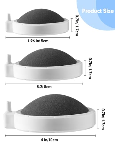 Fish Tank Bubbler Aquarium Air Stones, 4 Inch Nano Super-High Dissolved Oxygen Diffuser Makes Super Tiny Bubble Aerator for Fish Tank Air Pump Hydroponics - size: 4 Inch, for 35-100 Gal