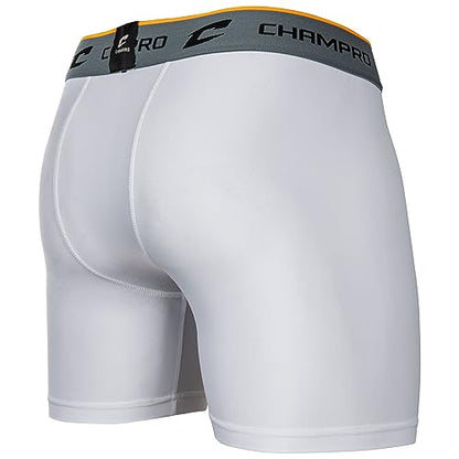Champro Unisex Compression Boxer Shorts with Cup - size: Small