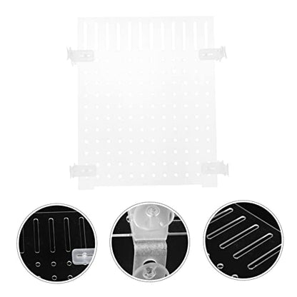 Transparent Acrylic Fish Tank Divider Isolation Board for Aquarium Easy to Install Partition for Breeding Separation Fish Tank Accessory