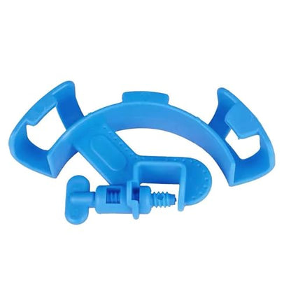 FixtureDisplays® Adjustable Plastic Fish Tank Pipe Holder Fixed Clips, Aquarium Water Pipe Link Fixing Frame, Blue Curved Pipe clamp for Most of The Soft Water Pipes in The Fish Tank 22139-NPF