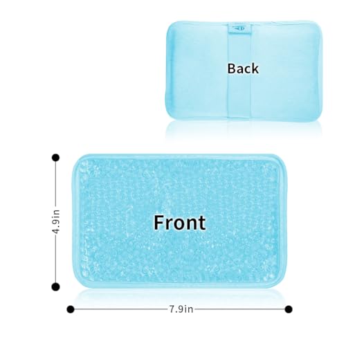 Ice Packs for Injuries Reusable, Hot & Cold Therapy | Gel ice Pack for Pain, Swelling, Injuries of Knee, Shoulder, Foot, Back, Ankle, Neck, Elbow, Wisdom Tooth - style: Rectangle - Blue