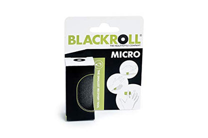 BLACKROLL - Micro Foam Roller, Small Deep Tissue Massage Tool for Feet, Hands, and Arms, Use for Travel, Exercise and Muscle Recovery and Plantar Fasciitis Relief, 6cm (2.3") x 3cm (1.2") - color: Black