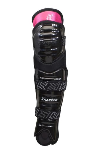 Ball Hockey Protective Gear | AK5 SHIN Guard | KNAPPER - color: Blue, size: 13