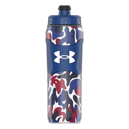 Under Armour 28oz Playmaker Squeeze Insulated 2 - Sports Water Jug, Leak Resistant for Baseball, Football & More, Royal Hypercamo - color: Royal Hypercamo