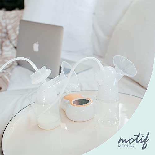 Motif Medical Tubing for Motif Duo Breast Pump - Pump Tubing Replacement W/Connectors - Easy-to-Replace Lactation Tube - Essential Breast Pump Parts for Pump Maintenance (32”, 2 Tubes)