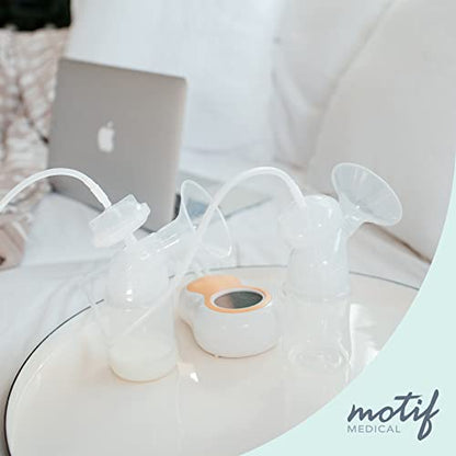 Motif Medical Tubing for Motif Duo Breast Pump - Pump Tubing Replacement W/Connectors - Easy-to-Replace Lactation Tube - Essential Breast Pump Parts for Pump Maintenance (32”, 2 Tubes)