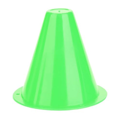 10pcs Football Cones Soccer Training Discs Football Marker Poles Flat Square Bottom Stackable for Soccer Training - color: Green