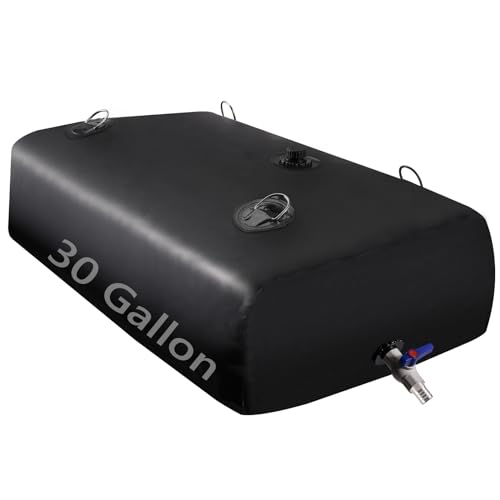 Water Tank, Water Storage Bladder, Portable Water Tank, Water Bladder Tank, Large Water Storage, Water Storage Containers for Camping, Garden, Emergency Water Storage Black
