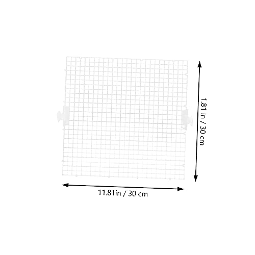Abaodam 8pcs Aquarium Isolation Board Aquarium Divider Small Fish Tanks Accessories Fish Tank Divider Adjustable Large Clear Substrate Water Breeding Lattice Plate PVC Transparent