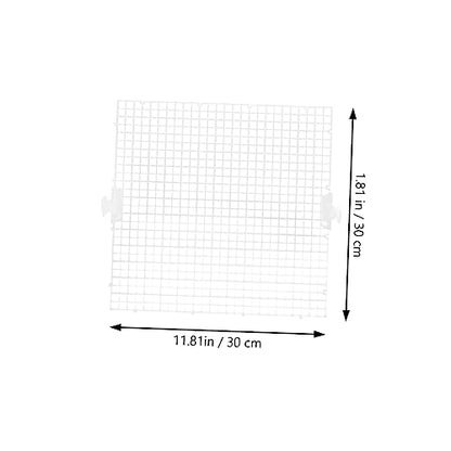 Abaodam 8pcs Aquarium Isolation Board Aquarium Divider Small Fish Tanks Accessories Fish Tank Divider Adjustable Large Clear Substrate Water Breeding Lattice Plate PVC Transparent