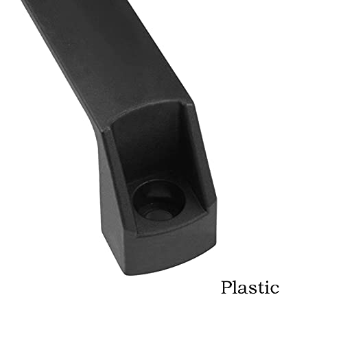 2pcs Pull Handles Black Plastic,for Luggage Mechanical Equipment, with M8x25 Mounting Screws and Nuts,Hole Centers 120mm/4Inch