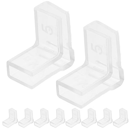 10pcs Silicone Corner Protectors for Fish Tanks 90° L-Shaped Furniture Edge Guards Aquarium Safety Bumpers Indoor Corner Guards