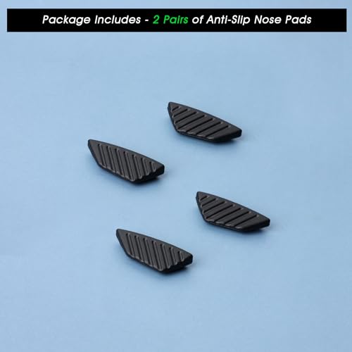 Acefrog 2 Pairs Upgraded Nose Pads for Oakley Mercenary OO9424 Sunglasses, Push-in Nose Piece Replacement, Anti-Slip, Black