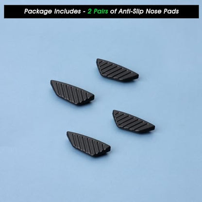 Acefrog 2 Pairs Upgraded Nose Pads for Oakley Mercenary OO9424 Sunglasses, Push-in Nose Piece Replacement, Anti-Slip, Black