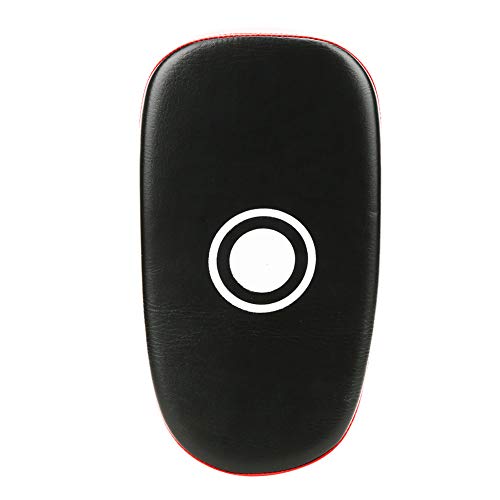 Muay Thai Kick Pad, Curved Shock Absorbing Strike Target for Boxing MMA Training PU Leather Red 36 x 19 x 9 cm 1 Pc
