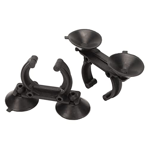 Aquarium Heater Suction Cup Clips, 2 Pieces 3.2cm Plastic Silicone, Strong Suction for Accurate Fixing in Fish Tanks